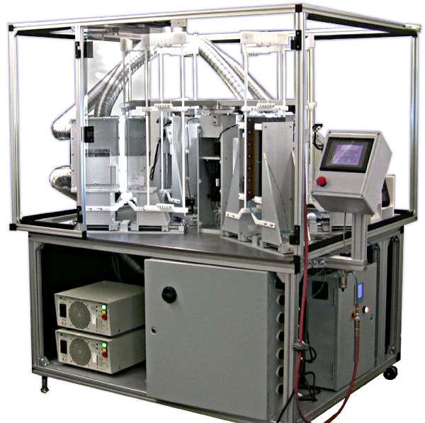automated catheter coating systems catheter uv coater air cooled light setup